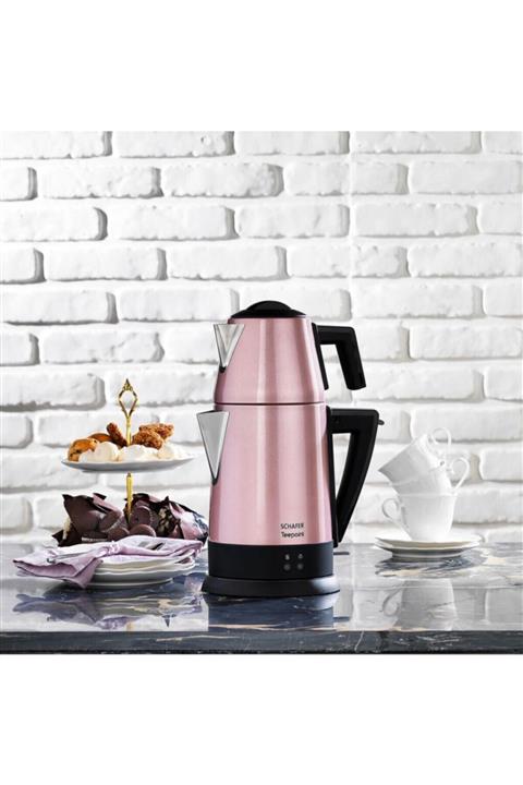 Schafer Teepoint Elektrikli Çay Makinesi 5 Parça Rosegold