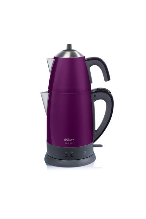 Arzum AR3055 Çaycı Lux 1800 Watt Çay Makinesi - Mürdüm
