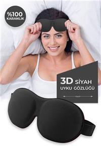 Viscofoam Uyku Gözlüğü Uyku Bandı 3d Uyku Gözlüğü Siyah