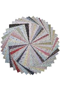 Kırkyama Patchwork Home 25x25 Cm 40 Parça Kırkyama Patchwork Kumaş 40yama Hobi Dikiş - Çiçek Serisi