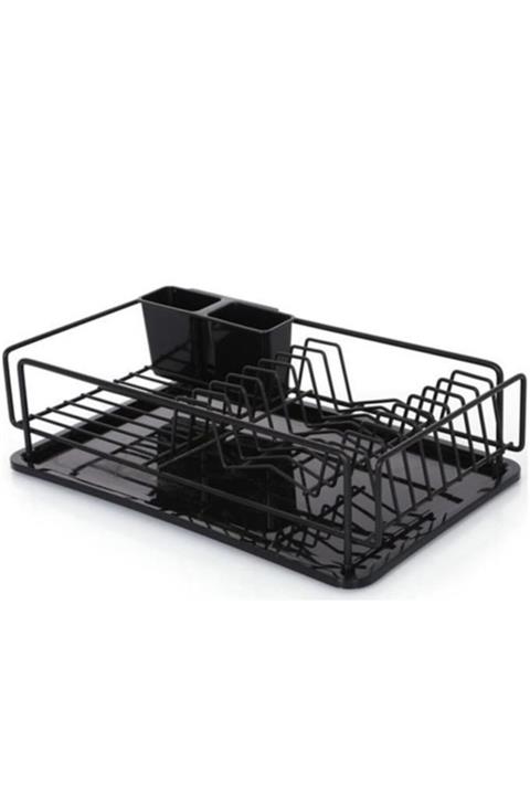 ELANT Set Üstü Çatal Kaşık Tabak Ve Bardaklık (siyah)