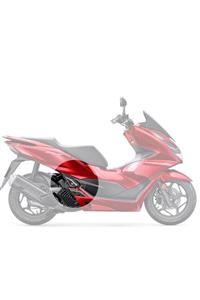 3M Honda Pcx 125 2021 Kırmızı Motosiklet Için Karbon Desen Beyaz Basamak Ve Basamak Altı Koruyucu Pad