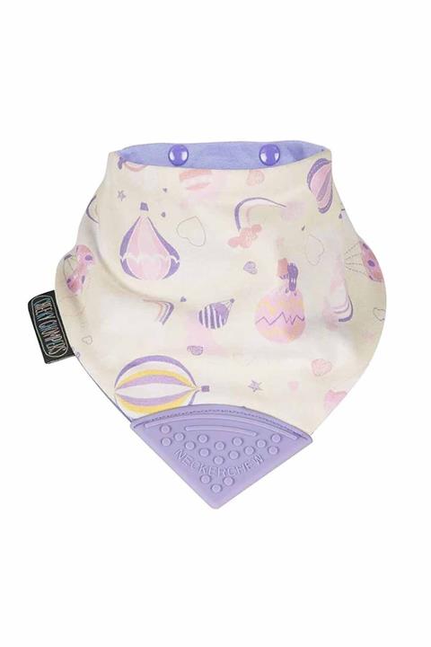 CHEEKY CHOMPERS Diş Kaşıyıcılı Fular Önlük-Over The Rainbow