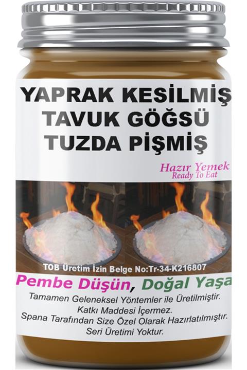SPANA Yaprak Kesilmiş Tavuk Göğsü Tuzda Pişmiş Ev Yapımı Katkısız 330gr