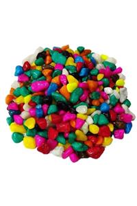 BIO AQUATIC Renkli Çakıl Taşı 1000 Gram Karma Renkli Çakıl Taşları