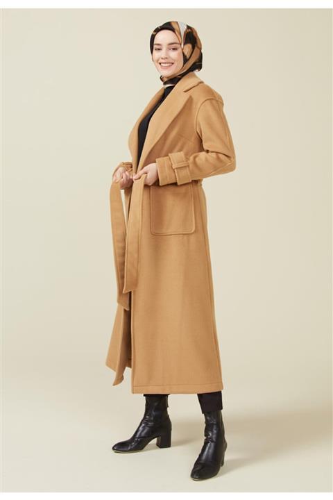 Setrms Camel Rahat Kalıp Torba Cep Manto 2212000