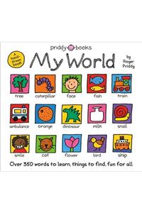 Priddy Books My World: A Hand-drawn Book With 350 Words To Learn, Things To Count, Lots To Find