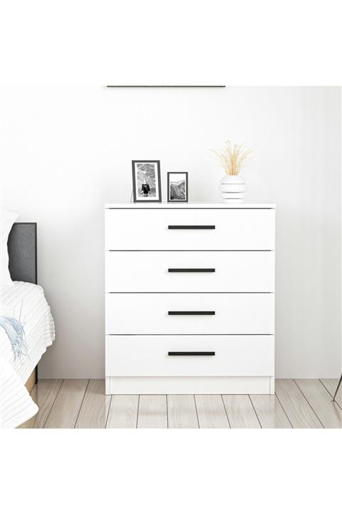 Minar Kale Şifonyer - Beyaz