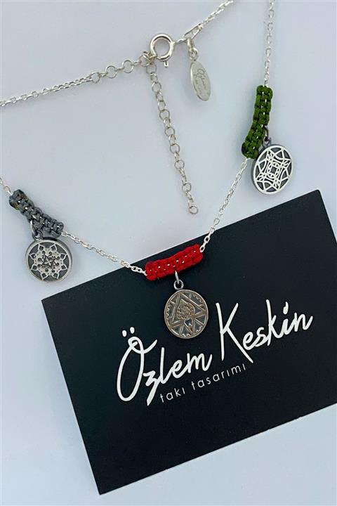 ÖZLEM KESKİN TAKI TASARIMI Kadın Gümüş Mandala Halhal