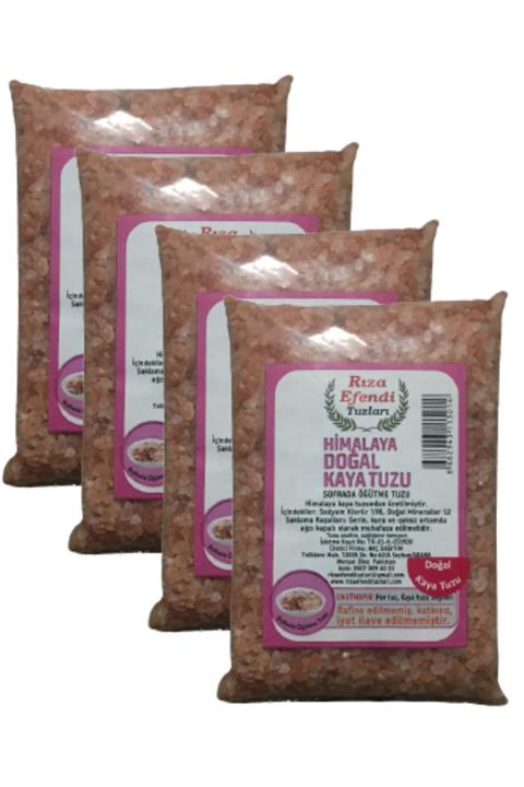 Rıza Efendi Tuzları Himalaya Doğal Kaya Tuzu Pembe Iri Granül 4 Kg
