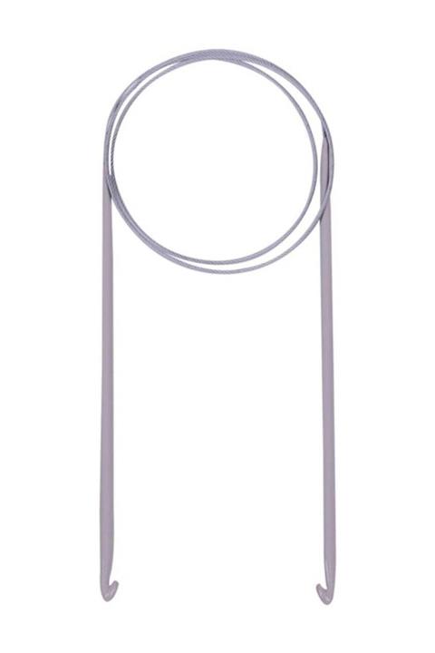 Sultan Gri 80 cm Çelik Telli Misinalı Tığ 6mm