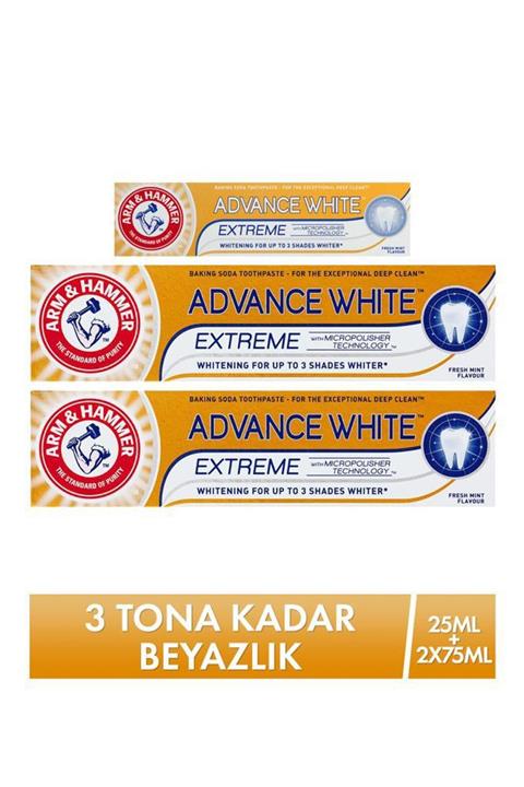 Arm&Hammer Arm Hammer Advance White Diş Macunu 75 Ml X 2 + Seyahat Boy 25 Ml