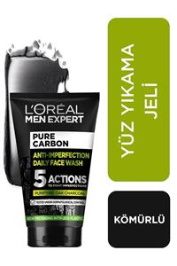 L'Oreal Paris Men Expert Pure Charcoal Cilt Problemlerine Karşı Savaşan Kömürlü Yüz Yıkama Jeli 100ml