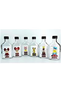 HBA ART CRAFT Cold Brew Şişe Seti 6 Adet - Suya Dayanıklı Etıketlı Özel Seri -