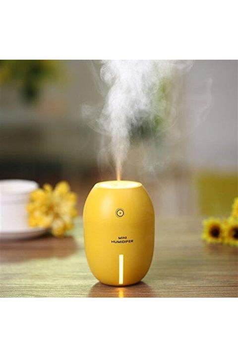 Acenter Limon Şeklinde Mini Oda Hava Nemlendirici Buhar Makinesi (sarı)