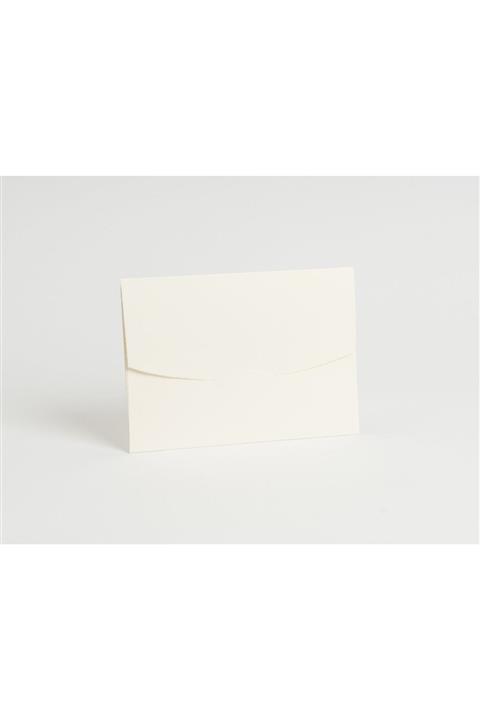 ARTİMED 14×20 cm Krem Yatay Oval Kapaklı Davetiye Zarfı (100 adet)