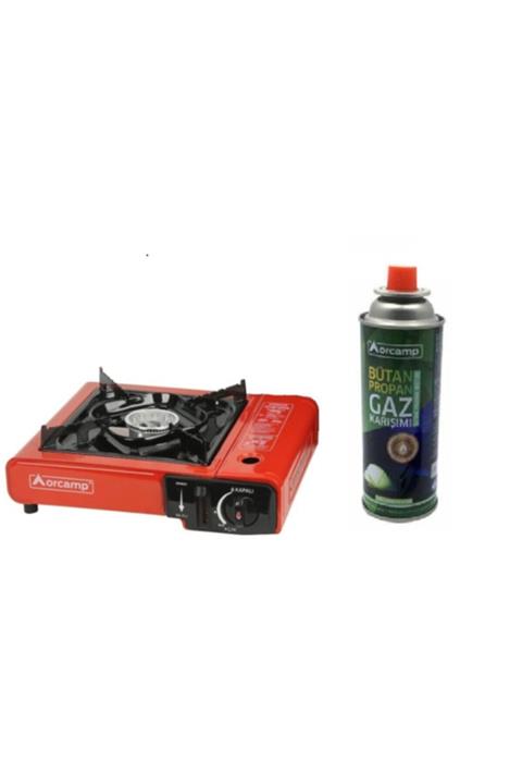 Orcamp Tekli Plastik Çantalı Portatif Ocak + 1 Adet Kartuş - 2'li Set