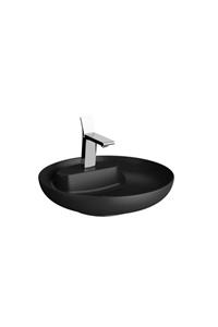 VitrA Memoria 5880b483-0563 Yuvarlak Çanak Lavabo, Clean, 50 Cm, Mat Siyah