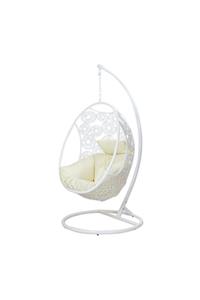 Tmall Home Design Rattan Salıncak Beyaz Kumaş - 709336