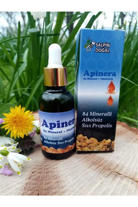 SALPİN Apinera 84 Mineralli Alkolsüz Propolis Damlası 30 Ml