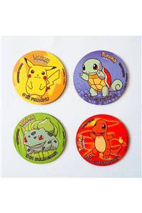 Planet Butik Pokemon Taso Nostaljik Bardak Altlığı Seti 4lü