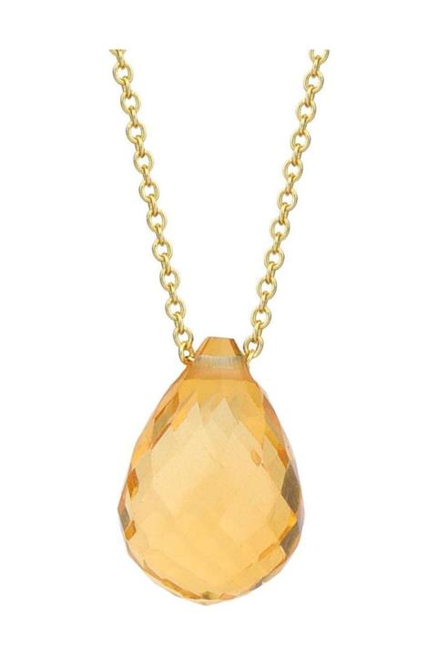 Iryum Citrin Damla Kolye Pn1794-5