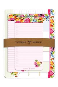 Victoria's Journals Ders Çalışma Planlayıcısı 3 Lü Set French Garden