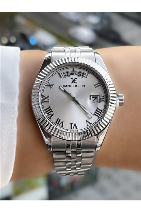 Daniel Klein Takvim&gün Fonksiyonlu Gümüş Kadın Saati