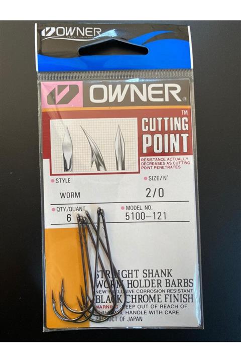 Owner 5100 - 2/0 Uzun Pala Lüfer Iğnesi Iğne