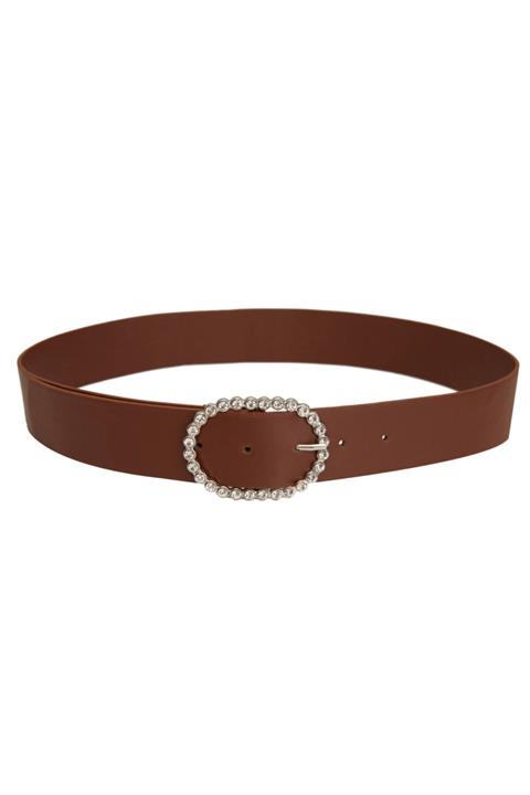 adL Taşlı Tokalı Deri Kemer