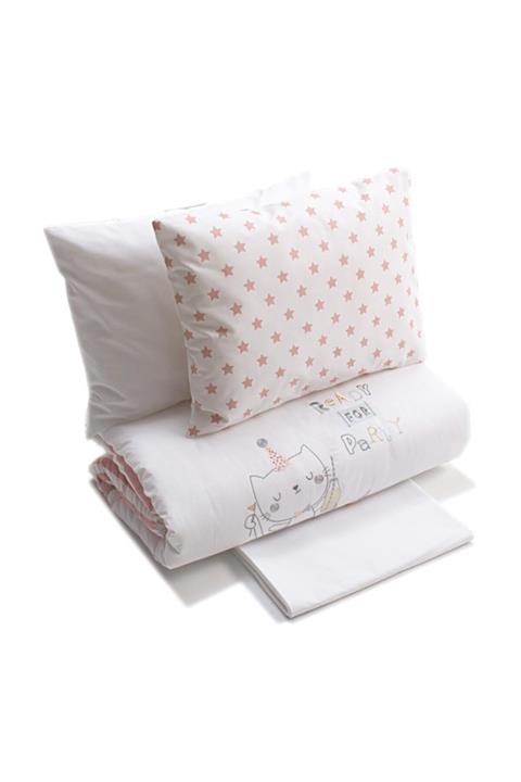 Funna Baby Kız Bebek Pembe Nevresim Takımı