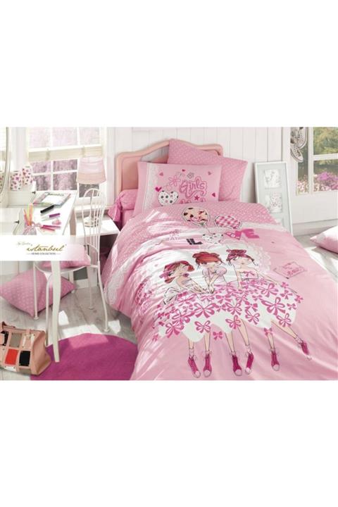 İyi Geceler İstanbul Dancer Tek Kişilik Genç Ranforce Nevresim Takımı Kız