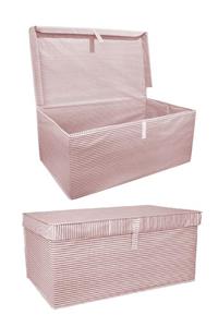 İntekcity Kapaklı Çok Amaçlı Hurç Saklama Kutusu Organizer Mega Plus 70 X 40 X 30 Cm Pembe