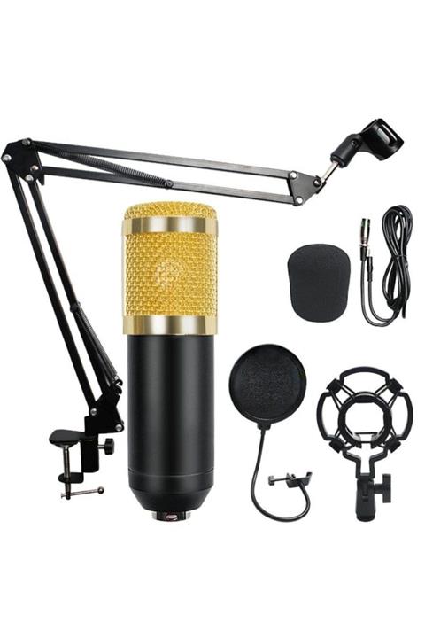 SAYWİN Syw Bm800 Kayıt Youtuber Yayıncı Mikrofonu Seti, Stand, Pop Filtre