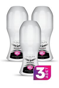 AVON On Duty Invisible Antiperspirant Kadın Roll-On Deodorant 50ml - 3'lü Paket