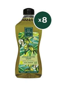 Eyüp Sabri Tuncer Ayvalık Zeytin Çiçeği Doğal Zeytinyağlı Sıvı Sabun 1,5 Lt X 8 Adet