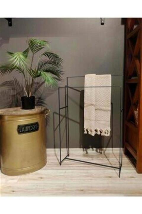 The Mia Şah Havlu Askısı Siyah 85 X 55 Cm