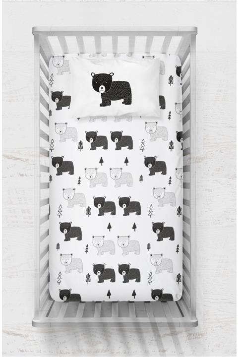 Neym Design Bebek Boy Pamuk Saten Lastikli Çarşaf Seti (60x120)