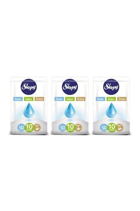 Sleepy Baby Bebek Bakım Örtüsü 3 Paket 30 Adet