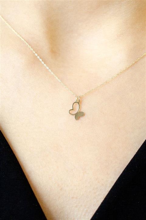 Cenova Kuyumculuk Uyumlu Kelebek Kolye