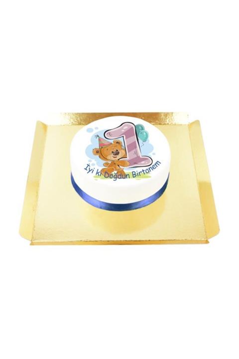 Nuga Baby Shower Erkek Bebek Doğum Günü Pastası