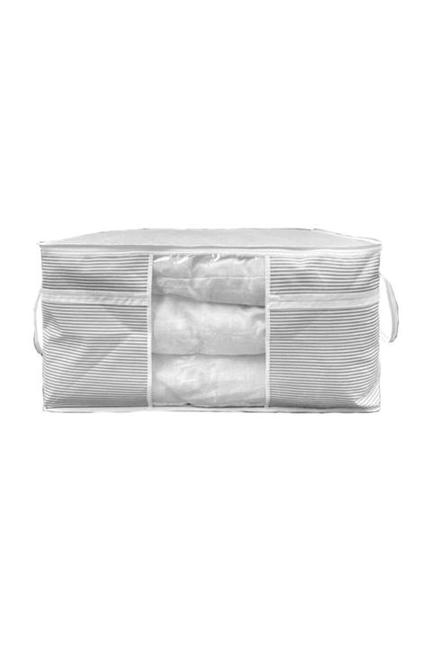 Meleni Home Pencereli Yastık Yorgan Kıyafet Saklama Hurcu 75 X 40 X 40 Cm