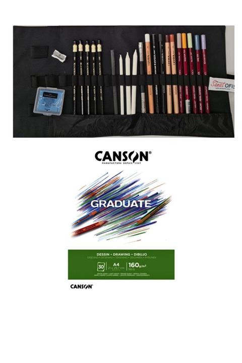 sanatofis Sanatofis Karakalem Profesyonel Set