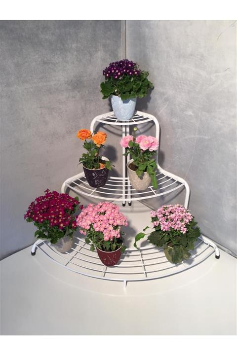 pakelim Köşe Metal Merdiven Çiçeklik