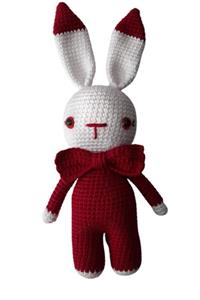 OYUNCAKPARK Bordo Miniş Tavşan Uyku Arkadaşı Amigurumi Organik Oyuncak