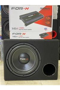 FORX5 Forx X-112s 30cm Bass 1000w 250rms Forx 4kanallı Anfi 2600wat