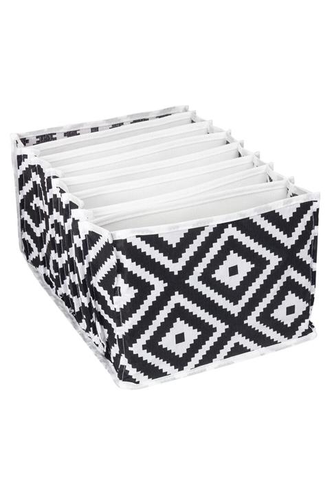 ulbay home collection Dijital Baskılı Mozaik Akordiyon Organizer L Beden