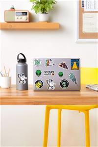 AR Sticker - Nasa Temalı Laptop Notebook Tablet Sticker Set 4