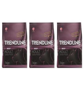 Trendline Biftekli Yetişkin Köpek Maması 1 Kg 3 Adet