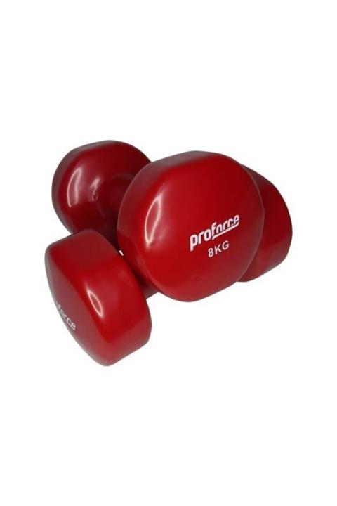 Proforce Vinil Kaplı Içi Çelik Döküm Dambıl - Çift Adet-8 Kg